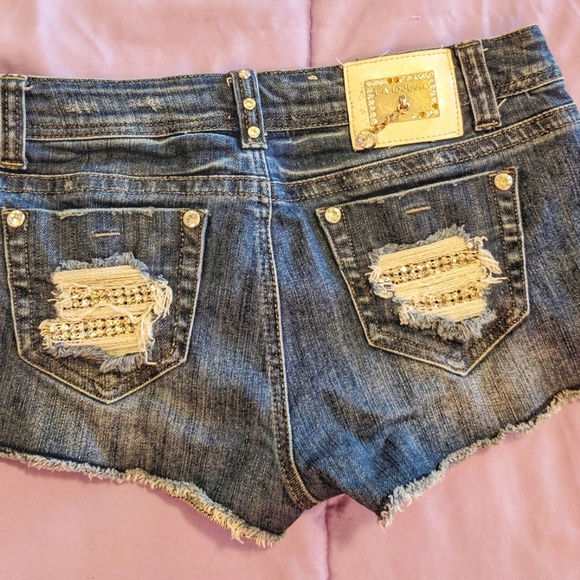 L.A Idol USA Demin Short Woman - Picture 2 of 3